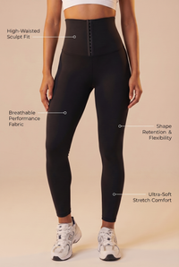 Contour Hook-Front High-Waist Legging