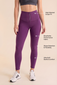 Contour Hook-Front High-Waist Legging