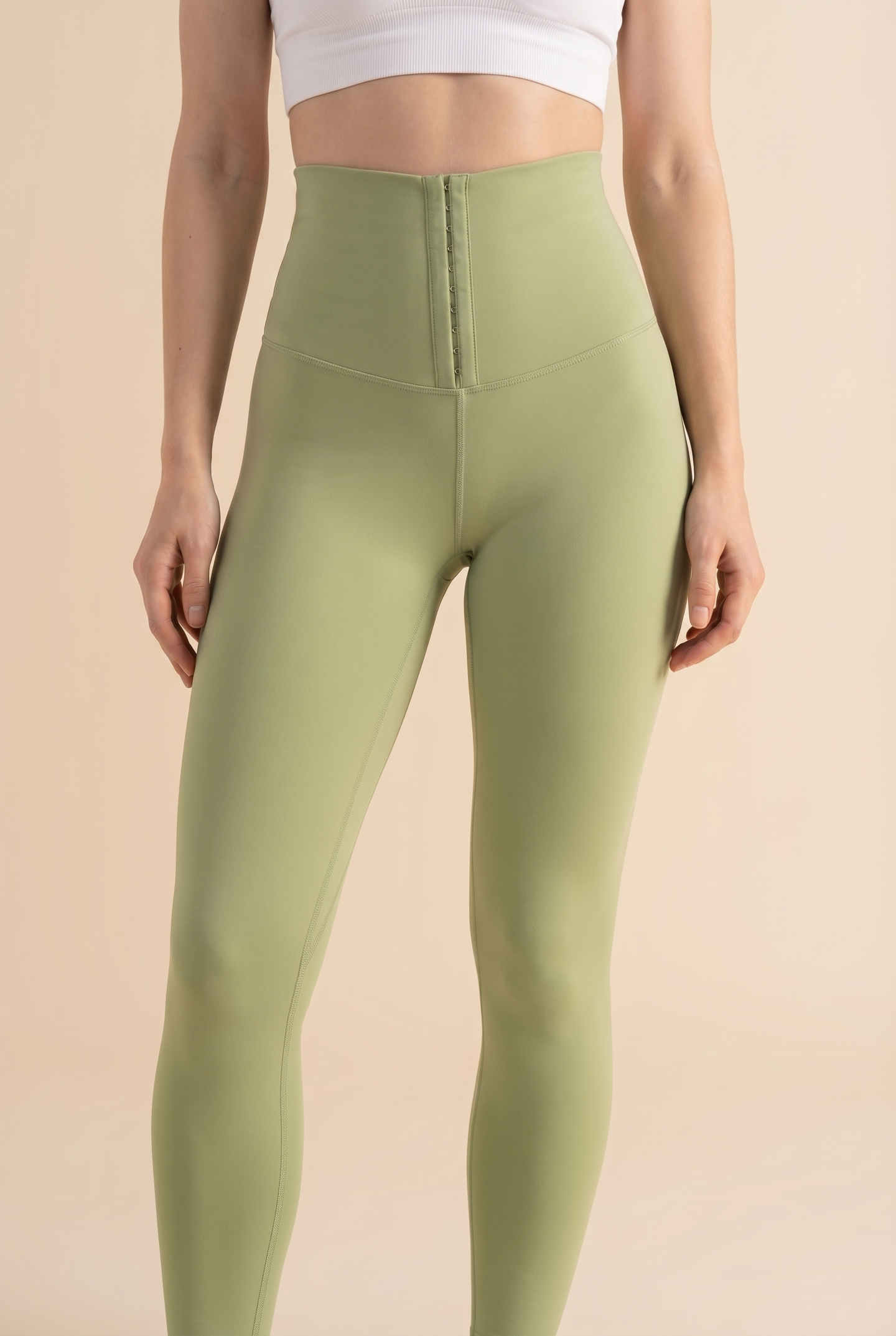 Contour Hook-Front High-Waist Legging
