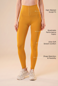 Contour Hook-Front High-Waist Legging