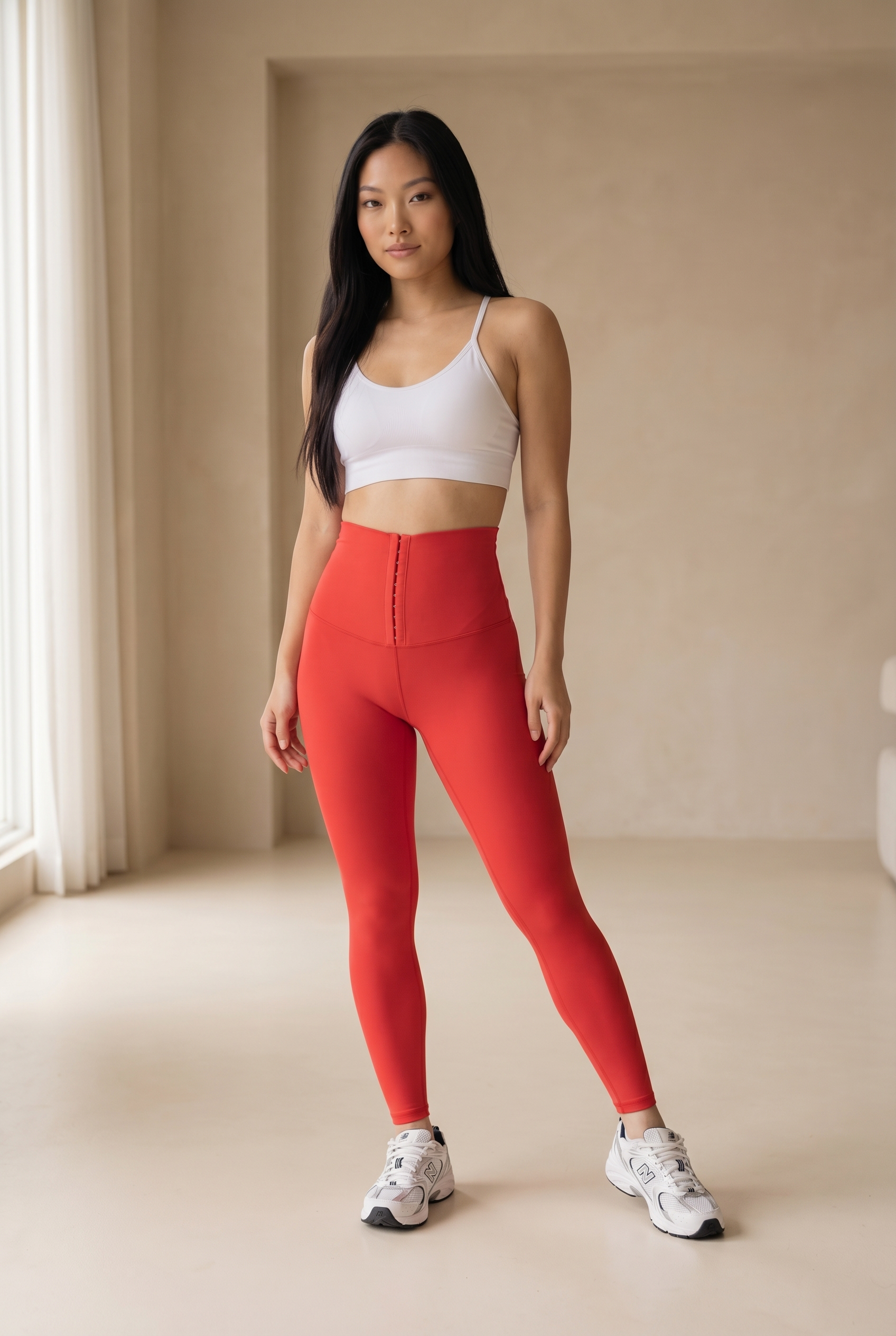 Contour Hook-Front High-Waist Legging