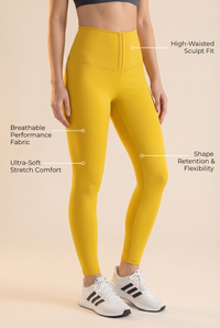 Contour Hook-Front High-Waist Legging