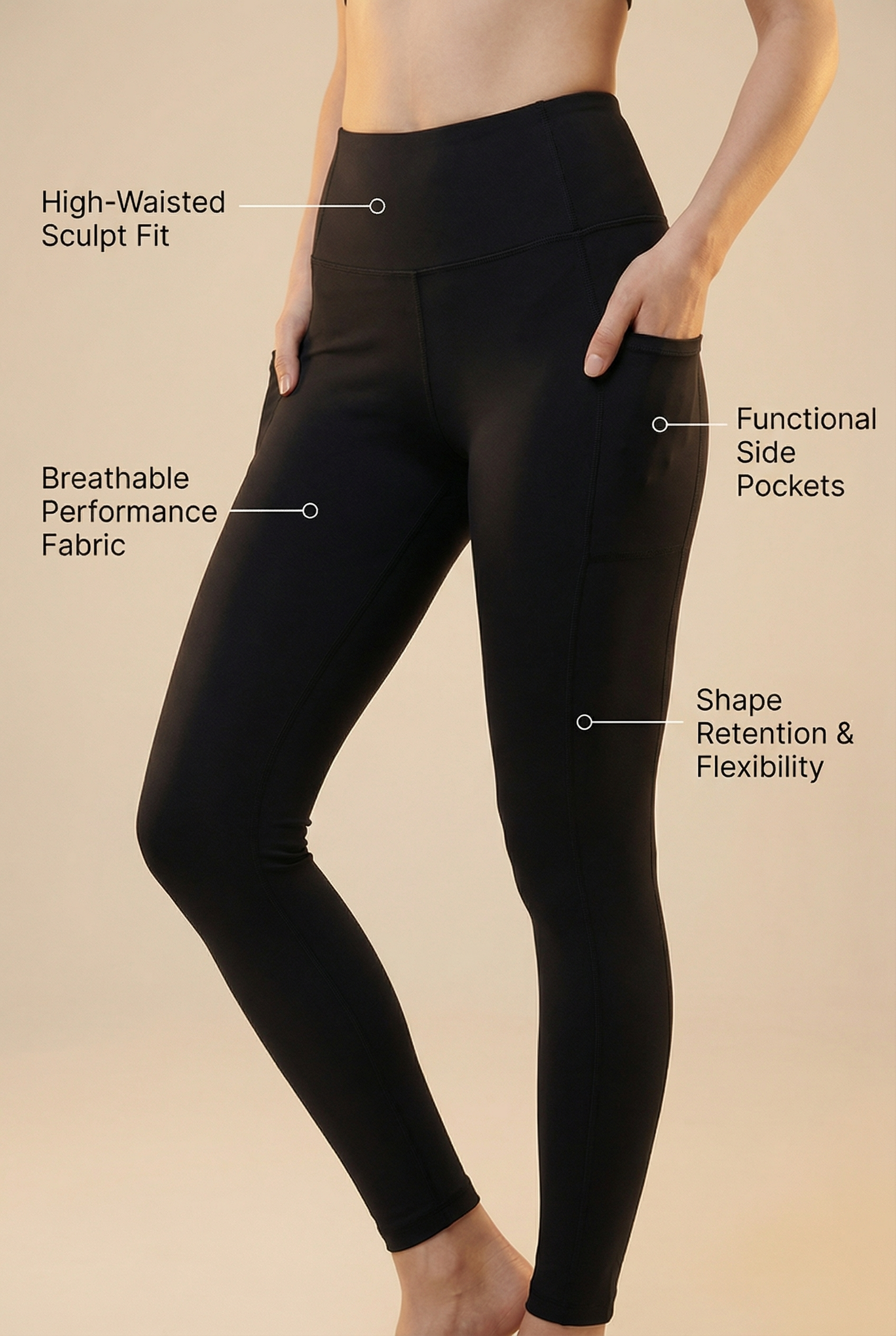 Contour Lift Pocket High-Waist Legging