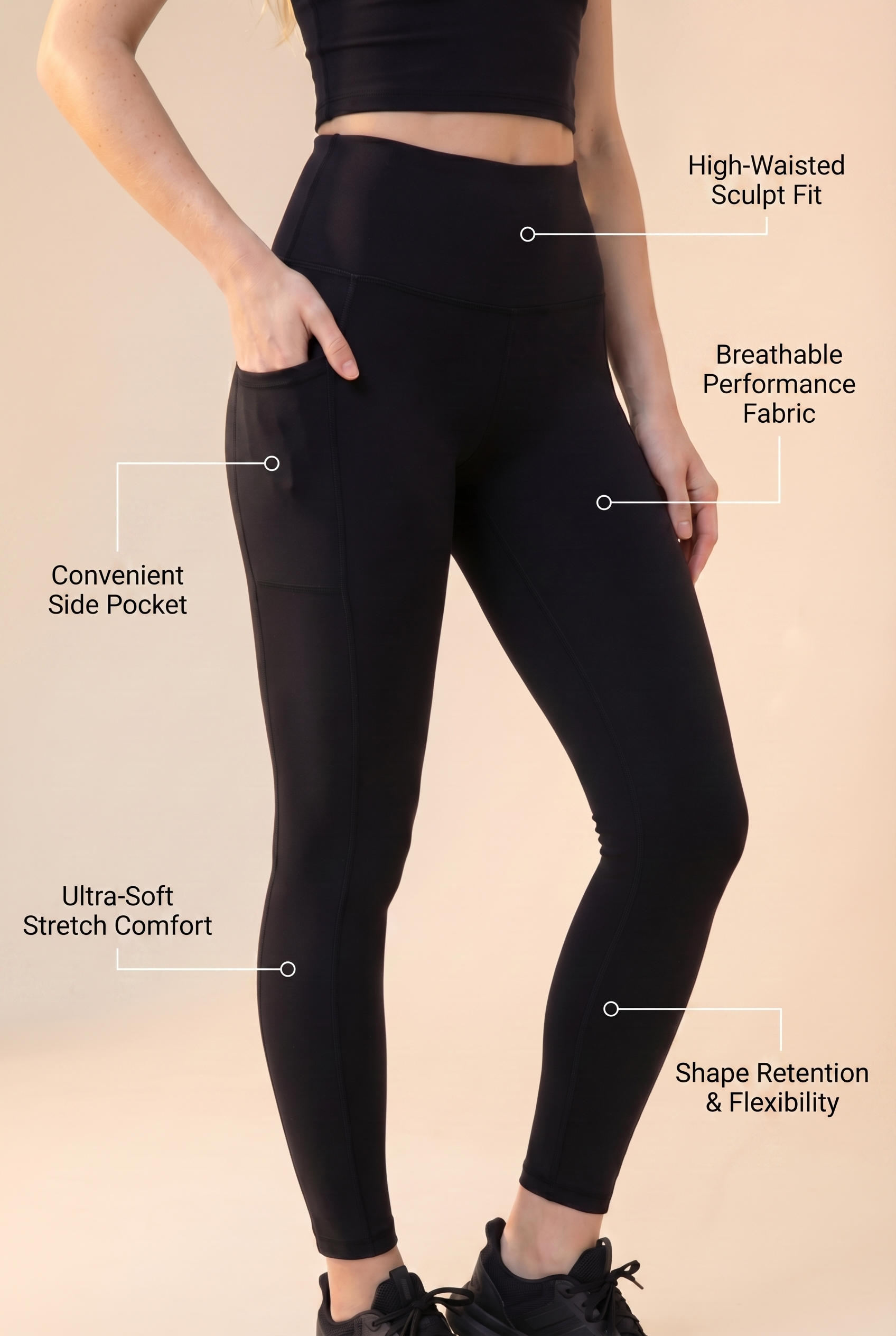 CoreFit High-Waist Pocket Performance Legging