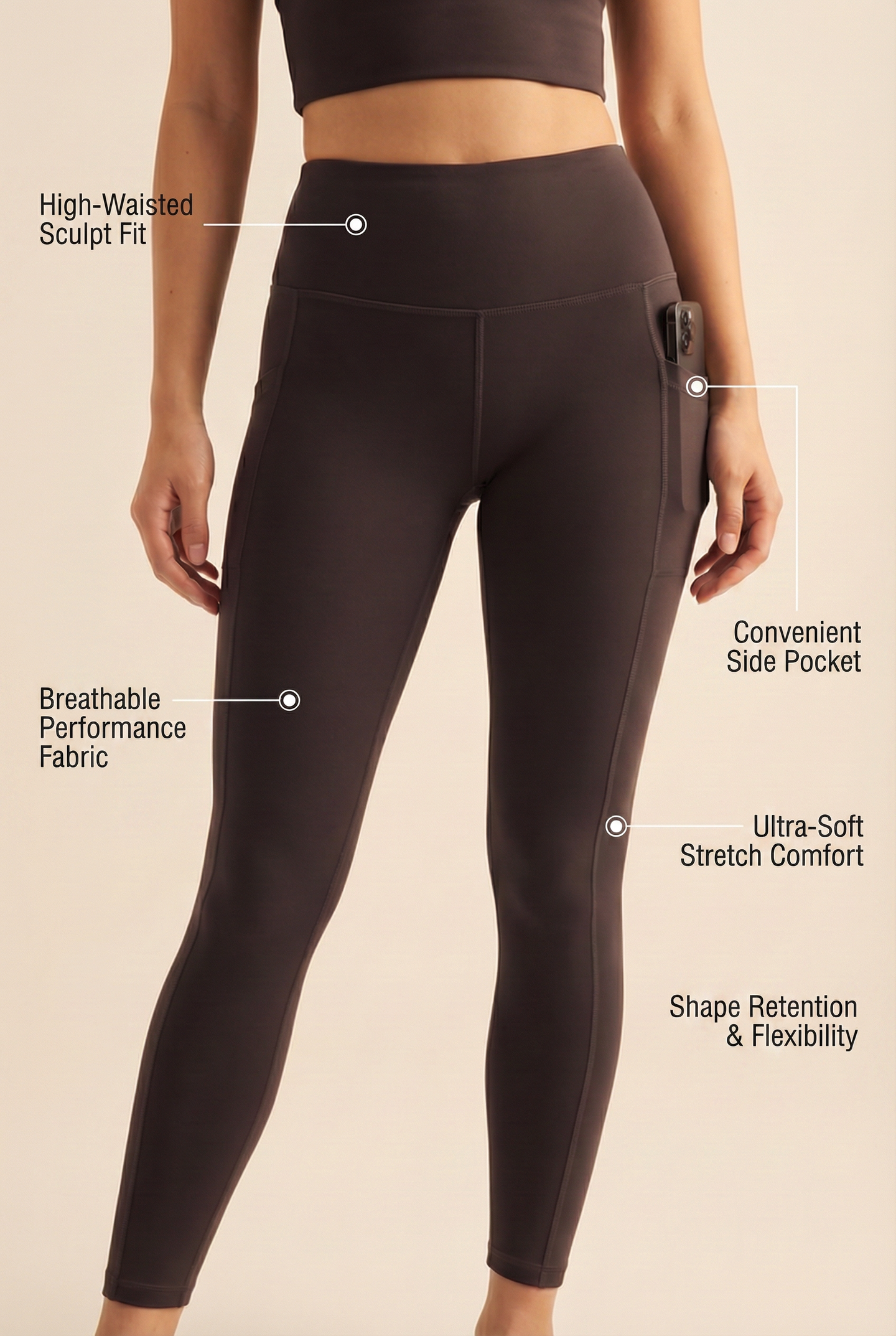CoreFit High-Waist Pocket Performance Legging