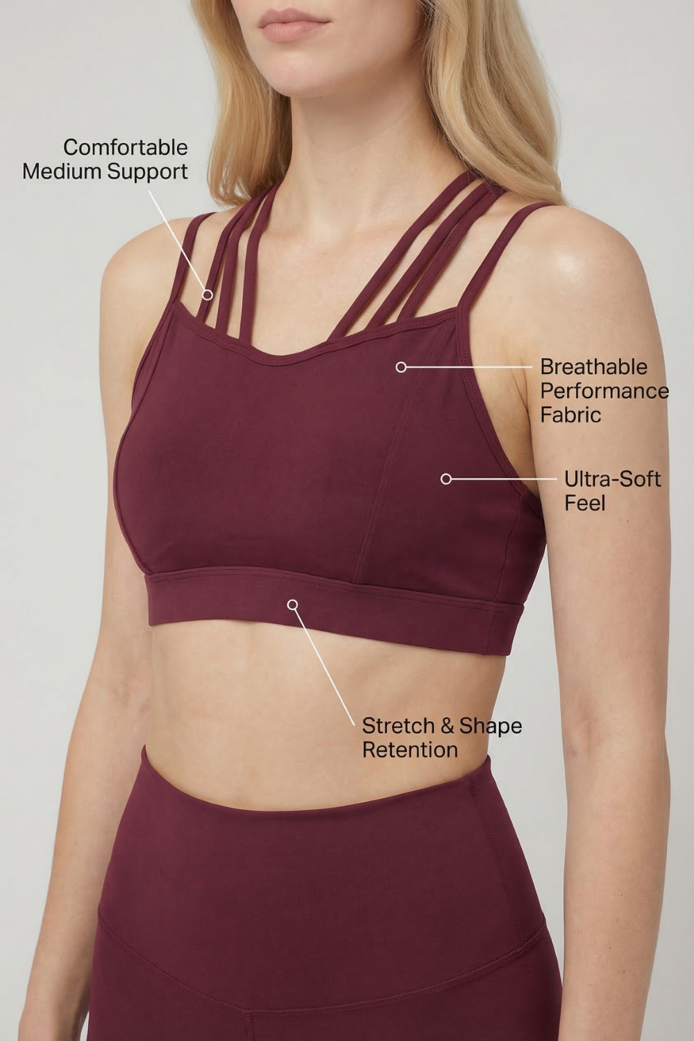 CoreFit Strappy Sports Bra