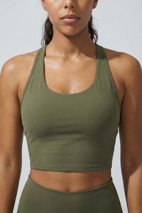 Fashion Crop Sports Bra