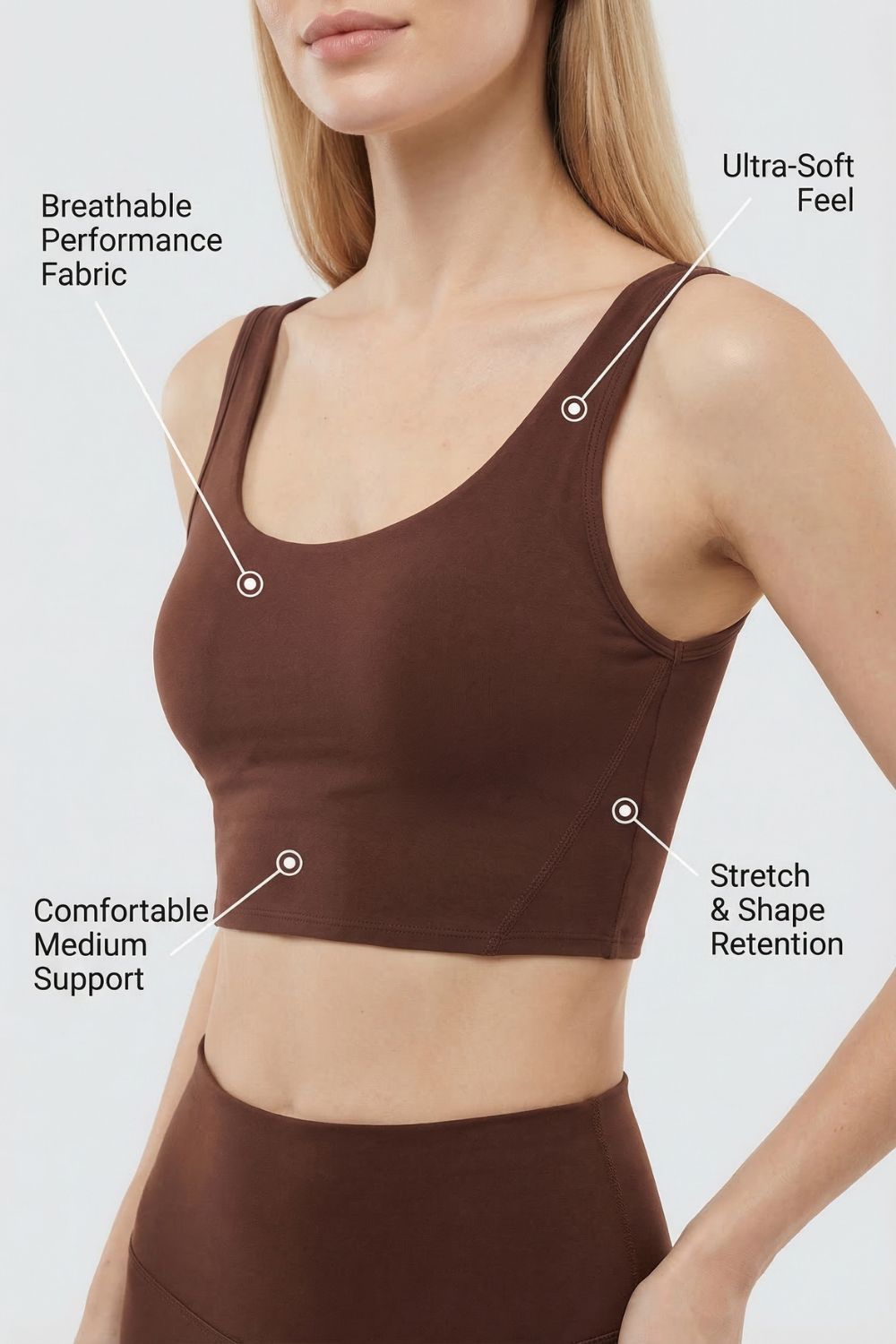 Fashion Crop Sports Bra