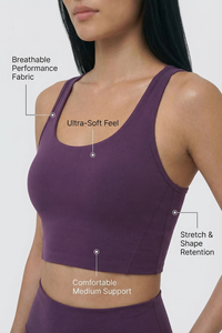 Fashion Crop Sports Bra