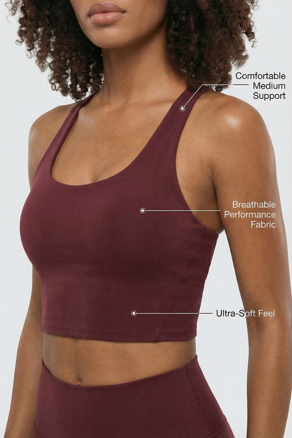 Fashion Crop Sports Bra