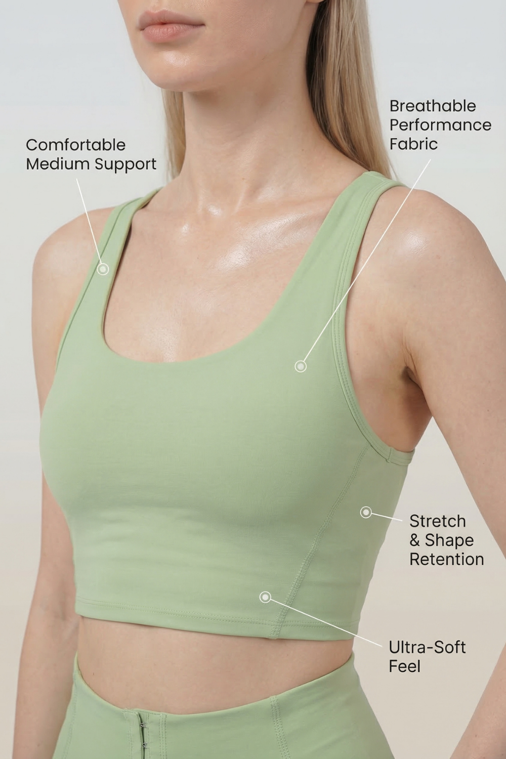 Fashion Crop Sports Bra