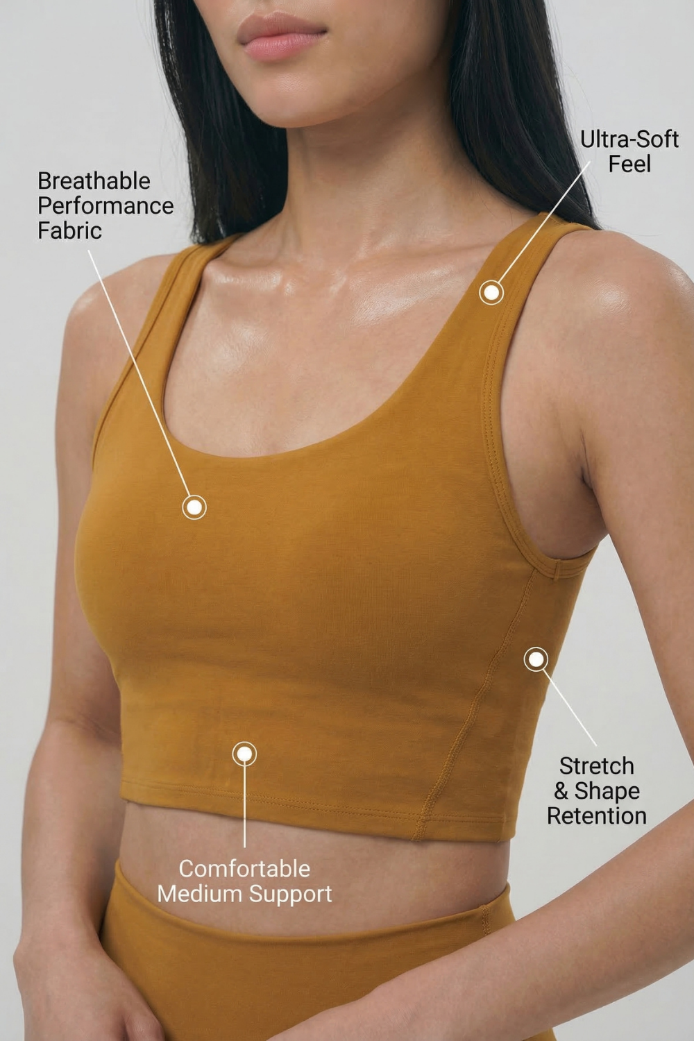 Fashion Crop Sports Bra