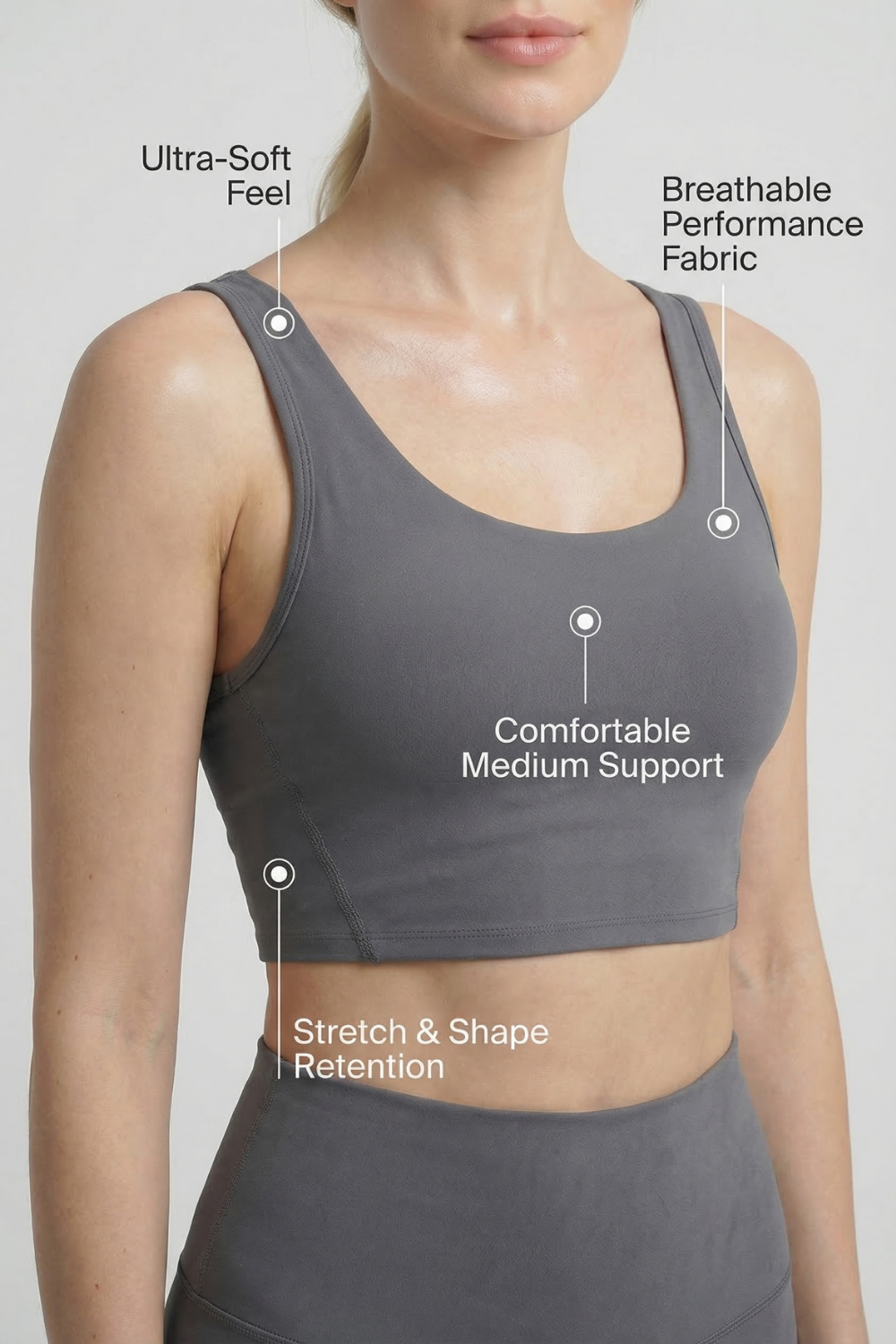 Fashion Crop Sports Bra
