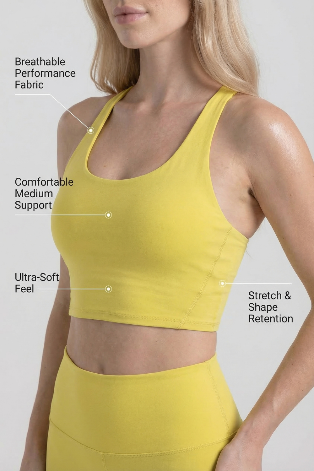 Fashion Crop Sports Bra