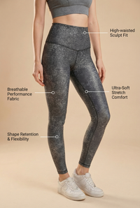 Melange High-Waist Legging