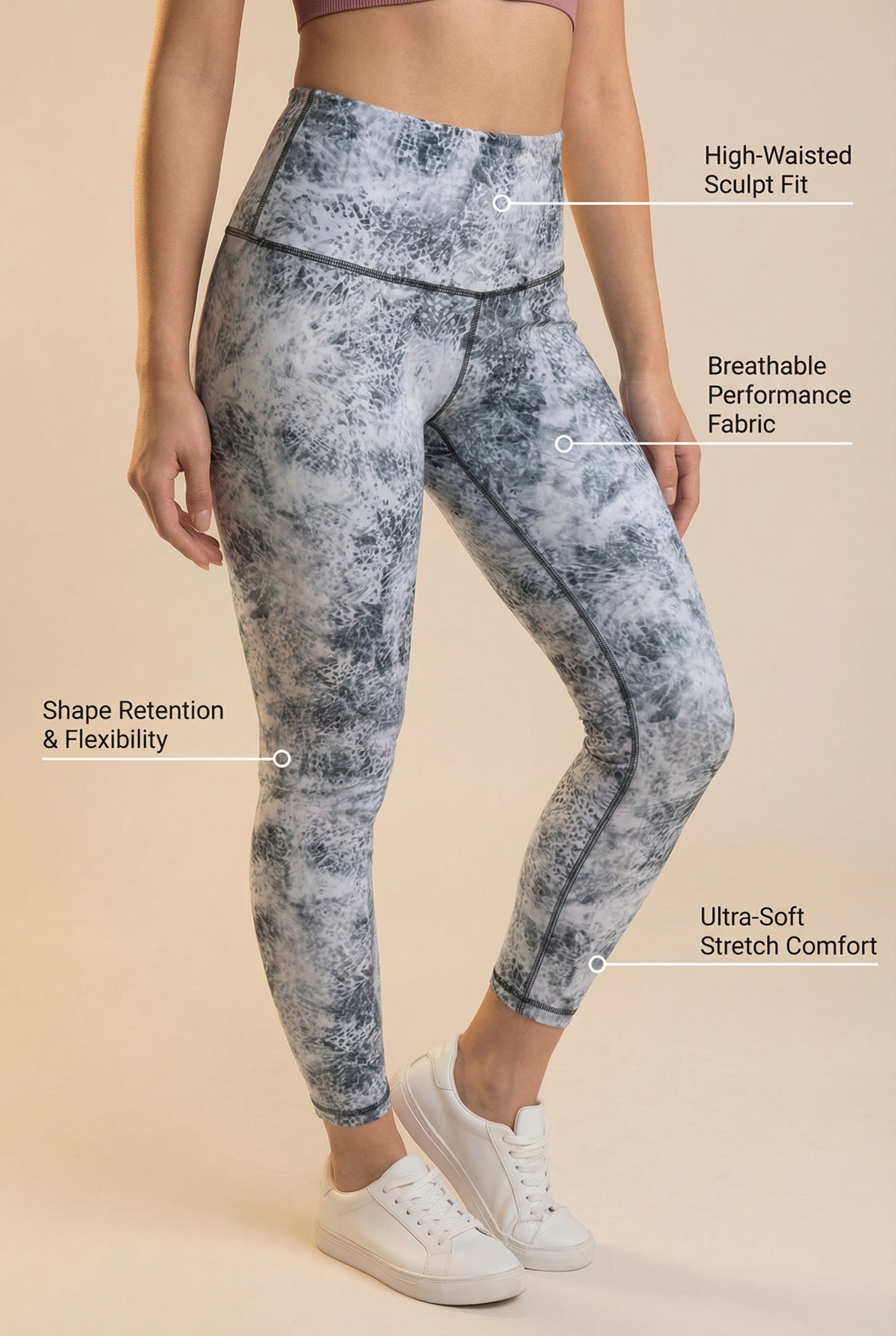 Melange High-Waist Legging