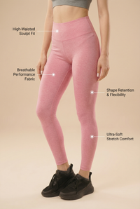 Melange Seamless High-Waist Legging