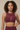 Mesh Panel High-Neck Strappy Sports Bra