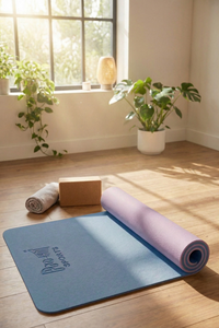 Reversible Studio Yoga Mat - Blue/LT Purple