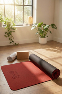 Reversible Studio Yoga Mat - Red/Black