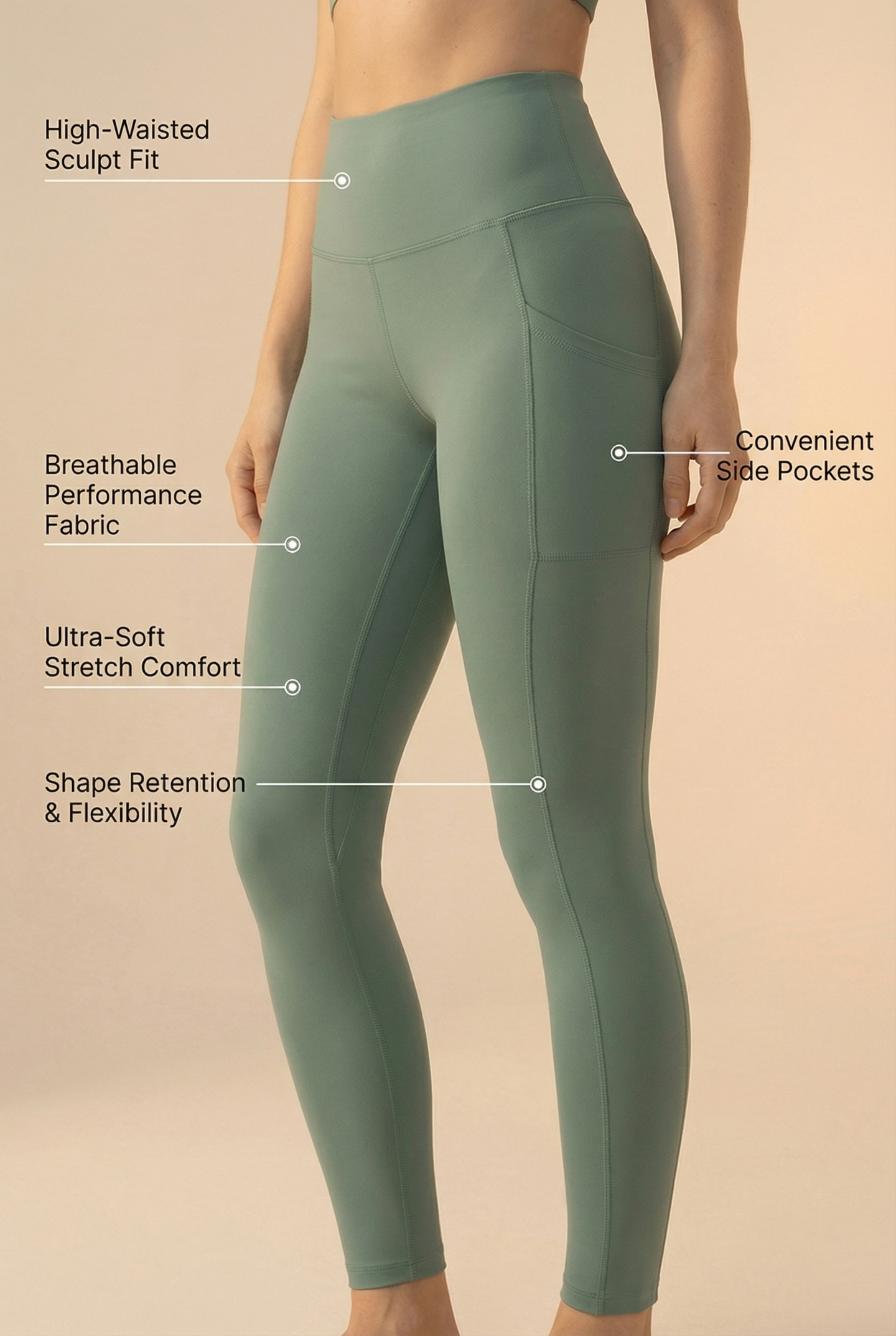 Sculpt Pocket Scrunch Legging