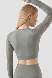Seamless Long Sleeve Crop Top