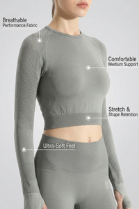 Seamless Long Sleeve Crop Top