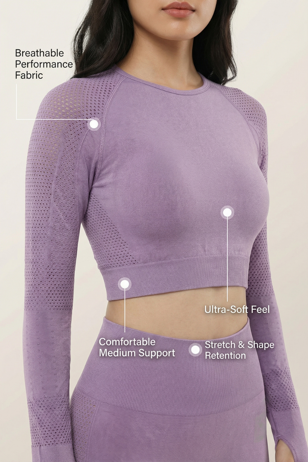 Seamless Long Sleeve Crop Top