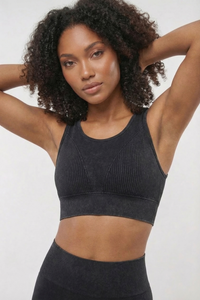 Seamless Melange Sports Bra