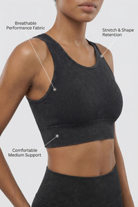Seamless Melange Sports Bra