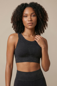 Seamless Melange Sports Bra