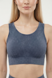 Seamless Melange Sports Bra