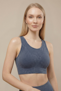 Seamless Melange Sports Bra