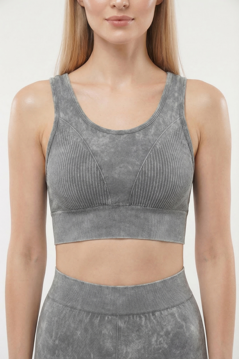 Seamless Melange Sports Bra