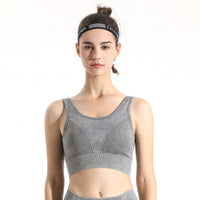 Seamless Melange Sports Bra