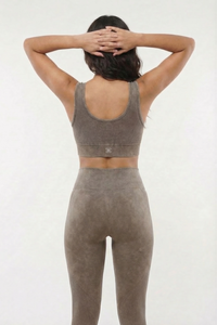 Seamless Melange Sports Bra