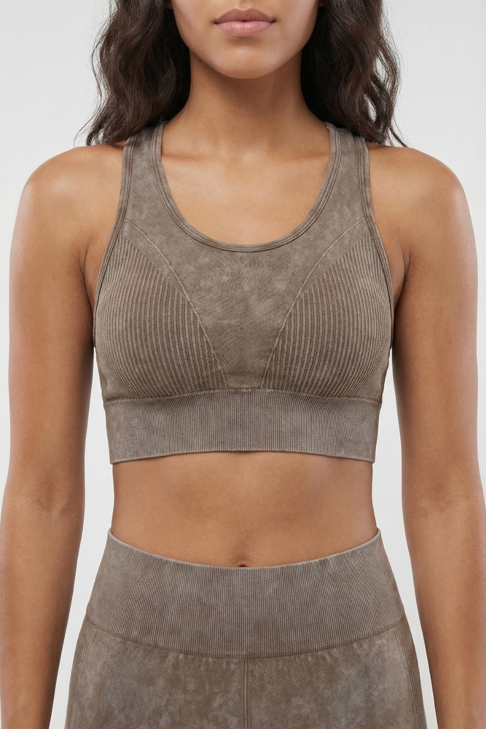 Seamless Melange Sports Bra