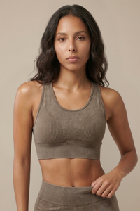 Seamless Melange Sports Bra