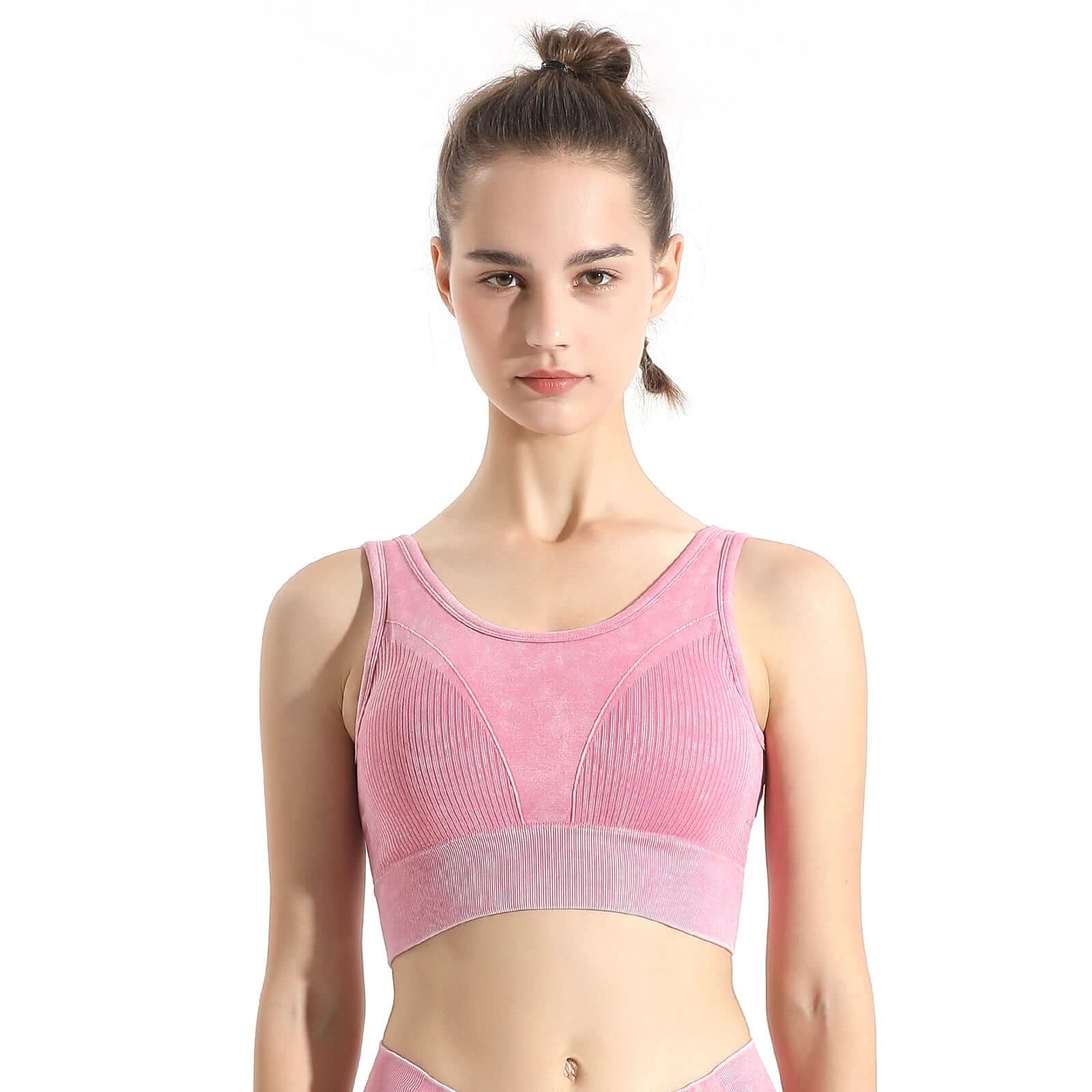Seamless Melange Sports Bra