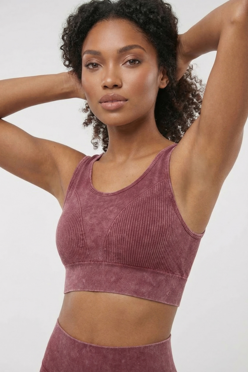 Seamless Melange Sports Bra