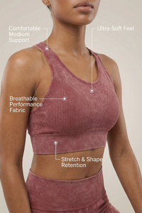 Seamless Melange Sports Bra