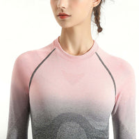 SoftTouch Ombre Long Sleeve Crop Top