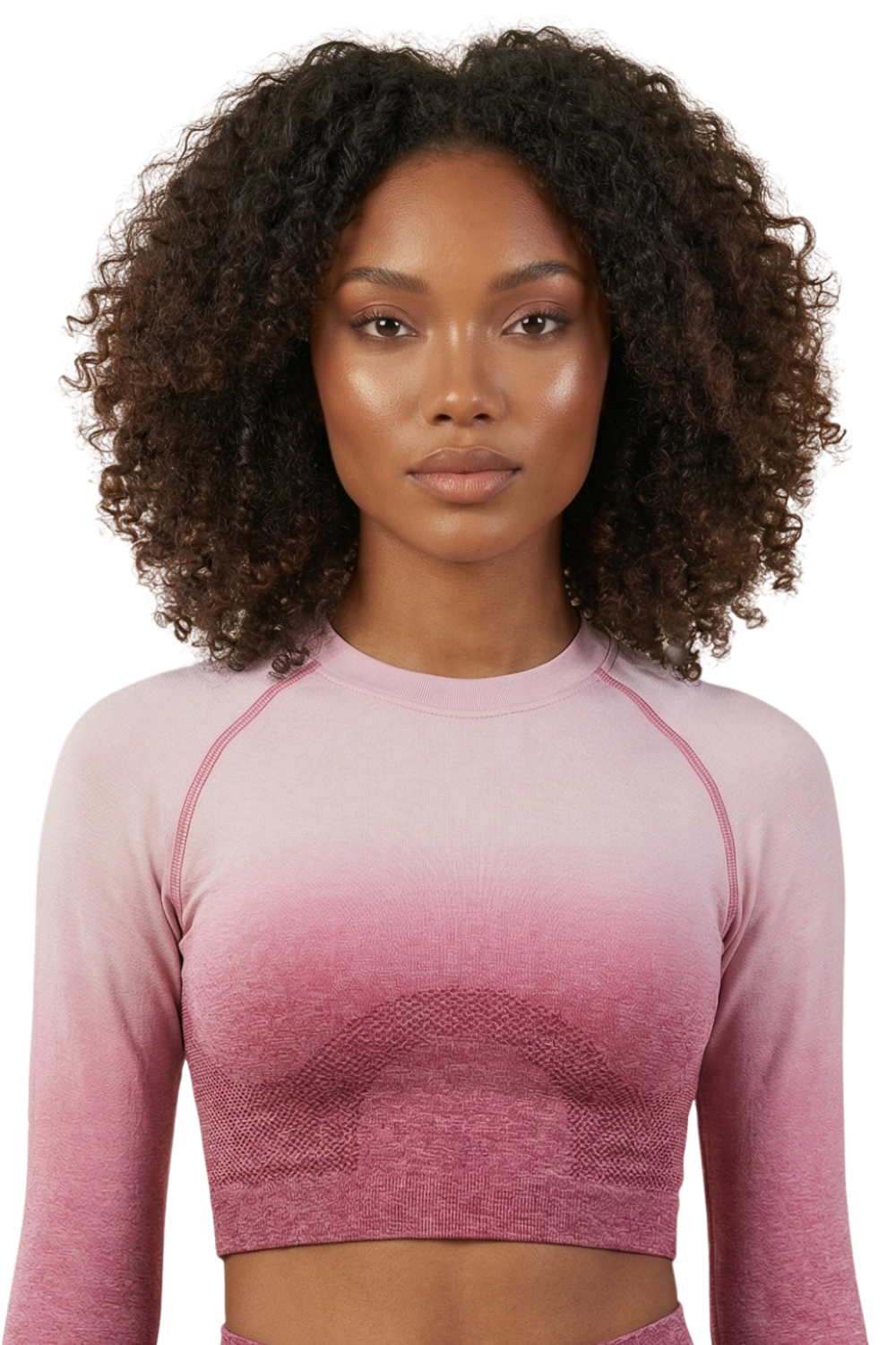 SoftTouch Ombre Long Sleeve Crop Top