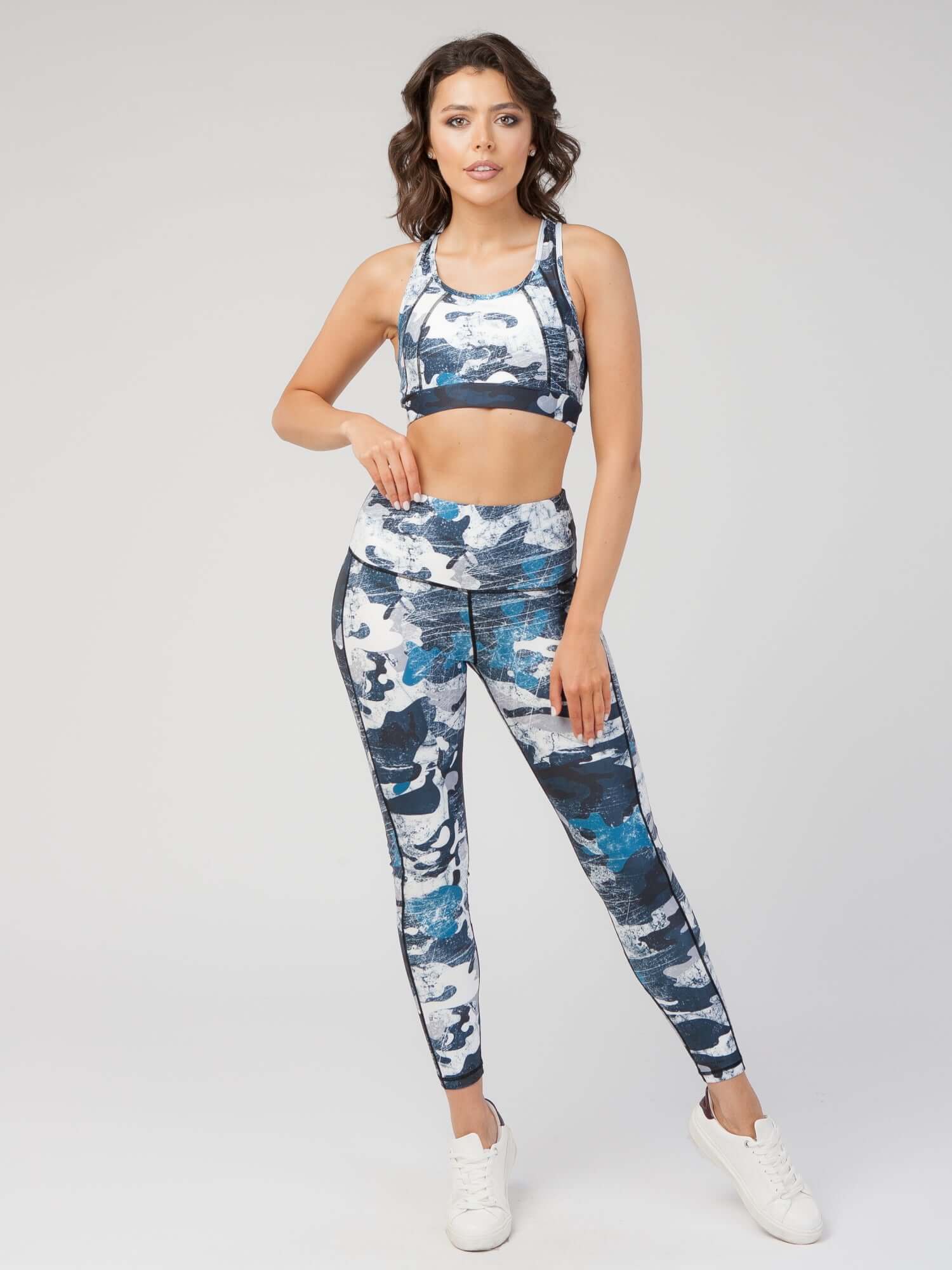 StudioPrint Blue Camo High-Waist Legging
