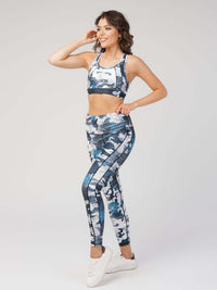 StudioPrint Blue Camo High-Waist Legging