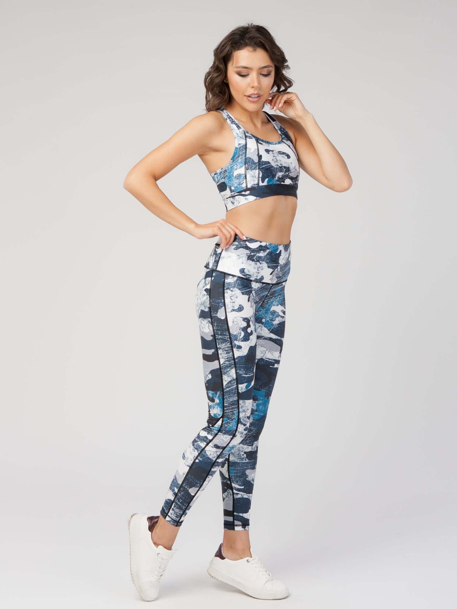 StudioPrint Blue Camo High-Waist Legging
