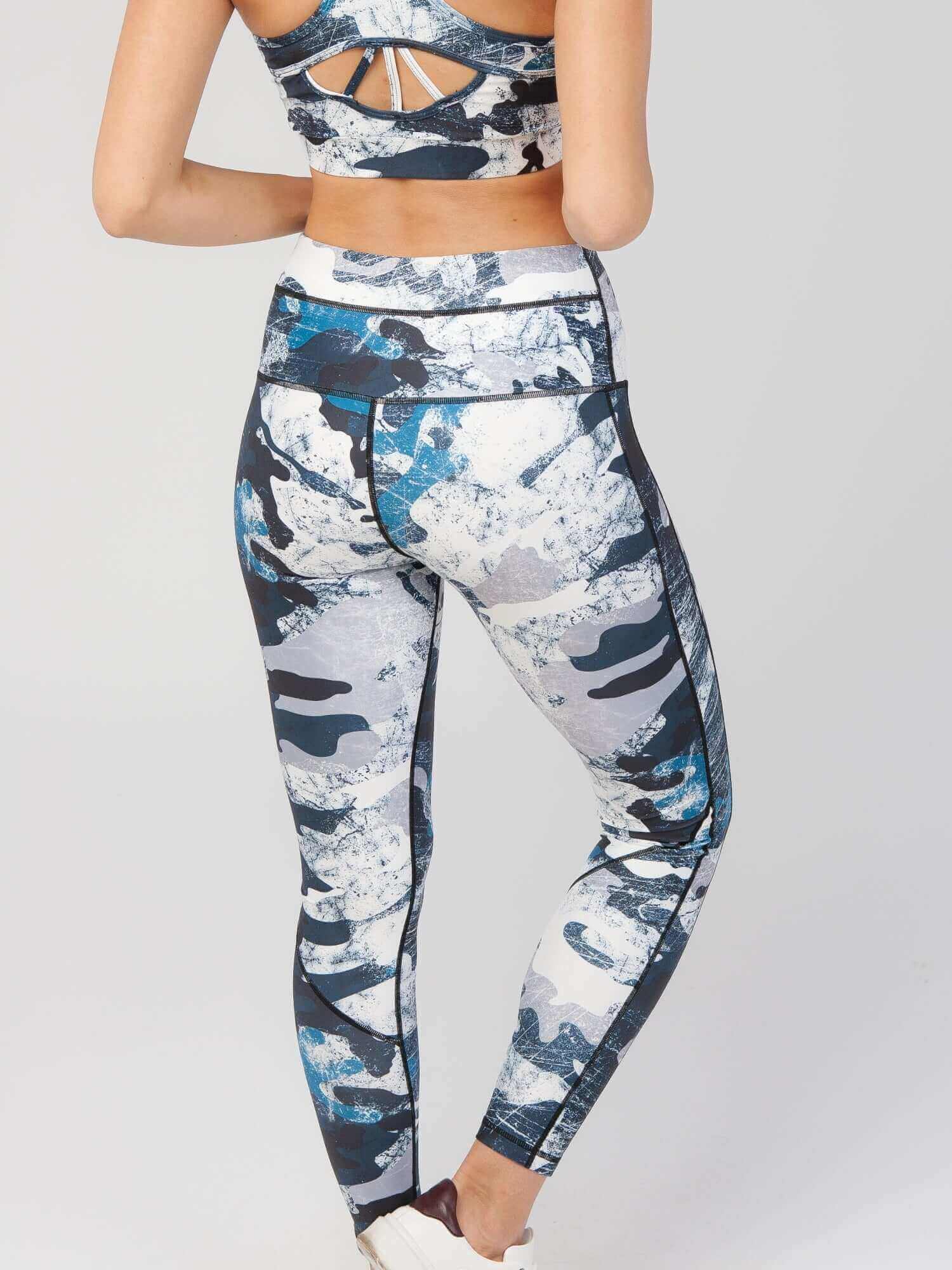 StudioPrint Blue Camo High-Waist Legging
