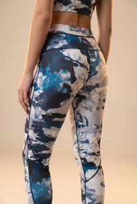 StudioPrint Blue Camo High-Waist Legging