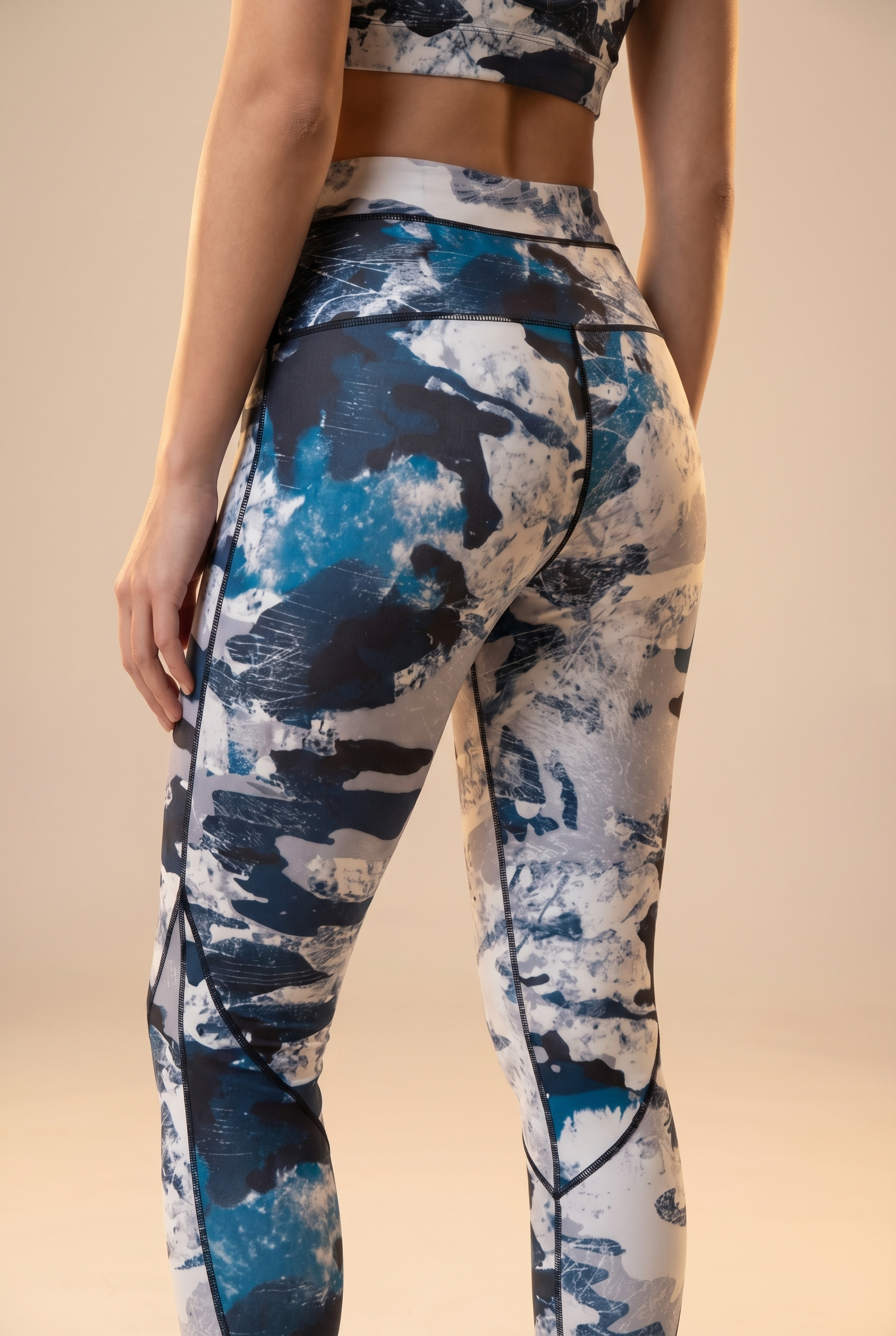 StudioPrint Blue Camo High-Waist Legging