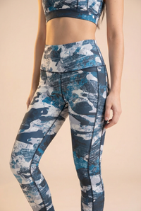 StudioPrint Blue Camo High-Waist Legging